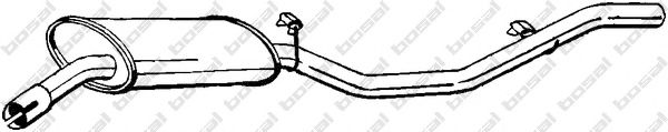 BOSAL 279-595 Глушитель выхлопных газов конечный для FORD FIESTA (Форд Фиэста) BOSAL 279-595 Глушитель выхлопных газов конечный для FORD FIESTA (Форд Фиэста)