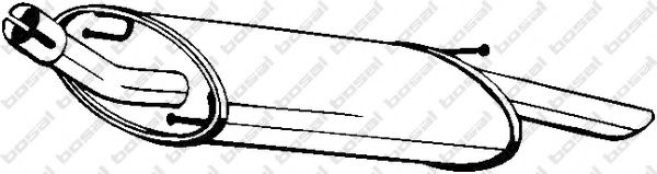 BOSAL 154-955 Глушитель выхлопных газов конечный для MAZDA (Мазда) BOSAL 154-955 Глушитель выхлопных газов конечный для MAZDA (Мазда)