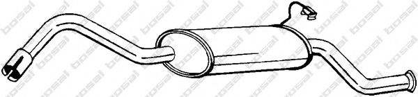 BOSAL 154-789 Глушитель выхлопных газов конечный для FORD FIESTA (Форд Фиэста) BOSAL 154-789 Глушитель выхлопных газов конечный для FORD FIESTA (Форд Фиэста)