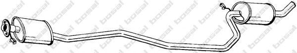 BOSAL 291-651 Средний глушитель выхлопных газов для FORD FIESTA (Форд Фиэста) BOSAL 291-651 Средний глушитель выхлопных газов для FORD FIESTA (Форд Фиэста)