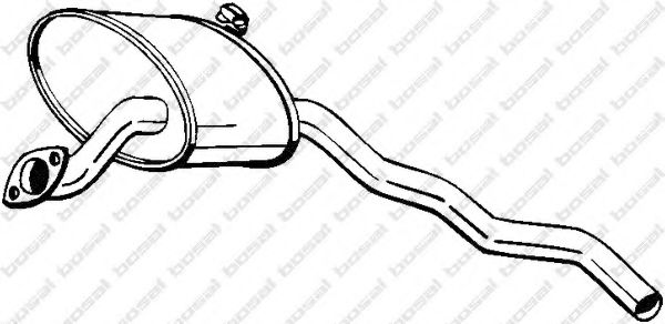BOSAL 278-017 Средний глушитель выхлопных газов для FORD SCORPIO I (Форд Скорпио 1) BOSAL 278-017 Средний глушитель выхлопных газов для FORD SCORPIO I (Форд Скорпио 1)
