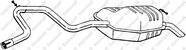 BOSAL 280-865 Глушитель выхлопных газов конечный для FORD MONDEO (Форд Мондэо) BOSAL 280-865 Глушитель выхлопных газов конечный для FORD MONDEO (Форд Мондэо)
