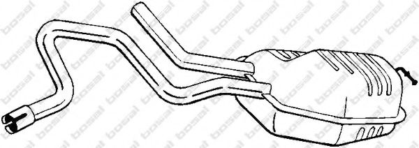 BOSAL 278-965 Средний глушитель выхлопных газов для FORD MONDEO II (Форд Мондео 2) BOSAL 278-965 Средний глушитель выхлопных газов для FORD MONDEO II (Форд Мондео 2)