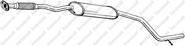 BOSAL 285-305 Средний глушитель выхлопных газов для FORD MONDEO II (Форд Мондео 2) BOSAL 285-305 Средний глушитель выхлопных газов для FORD MONDEO II (Форд Мондео 2)
