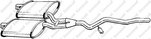 BOSAL 283-633 Средний глушитель выхлопных газов для FORD GRANADA (Форд Гранада) BOSAL 283-633 Средний глушитель выхлопных газов для FORD GRANADA (Форд Гранада)