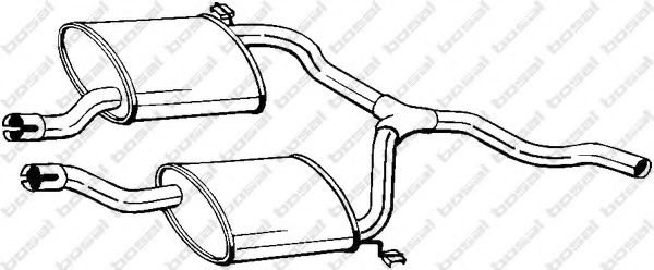 BOSAL 279-913 Средний глушитель выхлопных газов для FORD SCORPIO I (Форд Скорпио 1) BOSAL 279-913 Средний глушитель выхлопных газов для FORD SCORPIO I (Форд Скорпио 1)