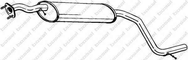 BOSAL 283-565 Средний глушитель выхлопных газов для FORD MONDEO II (Форд Мондео 2) BOSAL 283-565 Средний глушитель выхлопных газов для FORD MONDEO II (Форд Мондео 2)