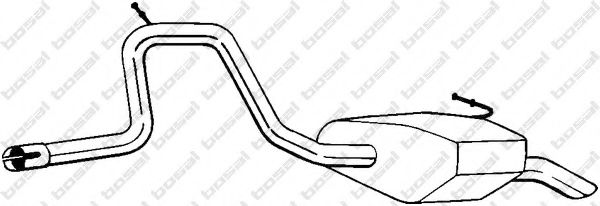 BOSAL 281-709 Глушитель выхлопных газов конечный для FORD MONDEO II (Форд Мондео 2) BOSAL 281-709 Глушитель выхлопных газов конечный для FORD MONDEO II (Форд Мондео 2)
