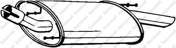BOSAL 154-377 Глушитель выхлопных газов конечный для MAZDA (Мазда) BOSAL 154-377 Глушитель выхлопных газов конечный для MAZDA (Мазда)