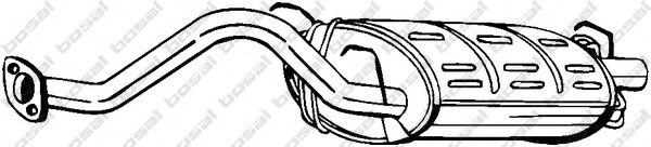 BOSAL 163-349 Глушитель выхлопных газов конечный для HONDA CIVIC VI (Хонда Цивик 6) BOSAL 163-349 Глушитель выхлопных газов конечный для HONDA CIVIC VI (Хонда Цивик 6)