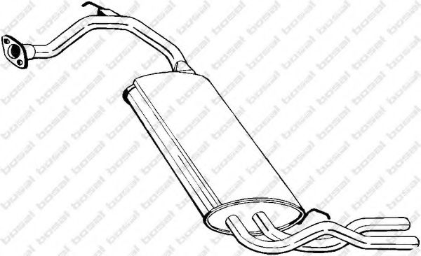 BOSAL 278-353 Глушитель выхлопных газов конечный для HONDA CRX II (Хонда Cрх 2) BOSAL 278-353 Глушитель выхлопных газов конечный для HONDA CRX II (Хонда Cрх 2)