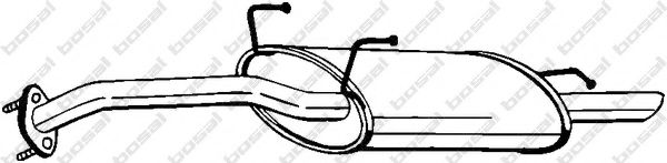 BOSAL 165-259 Глушитель выхлопных газов конечный для HYUNDAI EXCEL (Хендай Эxcэл) BOSAL 165-259 Глушитель выхлопных газов конечный для HYUNDAI EXCEL (Хендай Эxcэл)