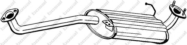 BOSAL 281-211 Средний глушитель выхлопных газов 