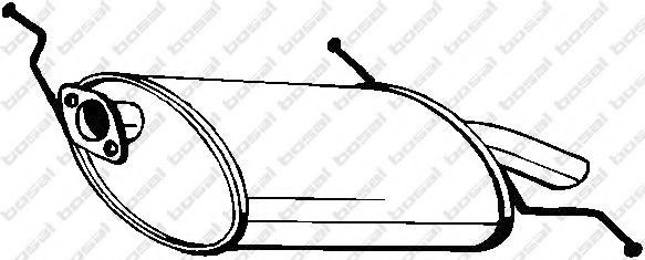 BOSAL 171-469 Глушитель выхлопных газов конечный для MAZDA (Мазда) BOSAL 171-469 Глушитель выхлопных газов конечный для MAZDA (Мазда)