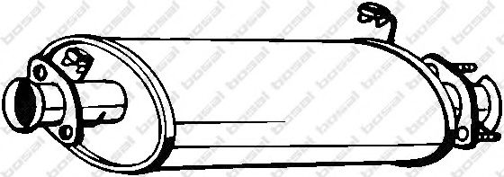 BOSAL 211-075 Средний глушитель выхлопных газов для LAND ROVER DEFENDER (Ленд ровер/лэнд ровер Дэфэндэр) BOSAL 211-075 Средний глушитель выхлопных газов для LAND ROVER DEFENDER (Ленд ровер/лэнд ровер Дэфэндэр)