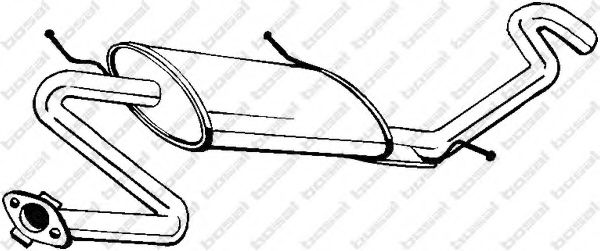 BOSAL 278-339 Глушитель выхлопных газов конечный для MAZDA 323 III (Мазда 323 3) BOSAL 278-339 Глушитель выхлопных газов конечный для MAZDA 323 III (Мазда 323 3)