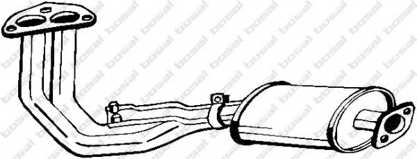 BOSAL 171-271 Предглушитель выхлопных газов для MAZDA GLC II (Мазда Глc 2) BOSAL 171-271 Предглушитель выхлопных газов для MAZDA GLC II (Мазда Глc 2)