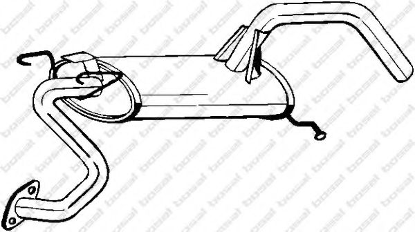 BOSAL 171-279 Глушитель выхлопных газов конечный для MAZDA GLC II (Мазда Глc 2) BOSAL 171-279 Глушитель выхлопных газов конечный для MAZDA GLC II (Мазда Глc 2)