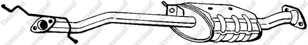 BOSAL 171-525 Средний глушитель выхлопных газов для MAZDA 323 III (Мазда 323 3) BOSAL 171-525 Средний глушитель выхлопных газов для MAZDA 323 III (Мазда 323 3)