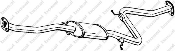 BOSAL 283-557 Средний глушитель выхлопных газов для MAZDA (Мазда) BOSAL 283-557 Средний глушитель выхлопных газов для MAZDA (Мазда)