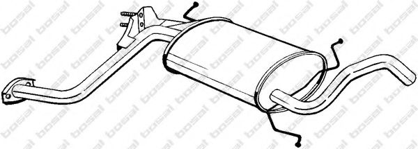 BOSAL 278-355 Средний глушитель выхлопных газов для MAZDA 323 III (Мазда 323 3) BOSAL 278-355 Средний глушитель выхлопных газов для MAZDA 323 III (Мазда 323 3)