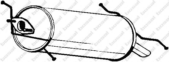 BOSAL 171-389 Глушитель выхлопных газов конечный для MAZDA 626 III (Мазда 626 3) BOSAL 171-389 Глушитель выхлопных газов конечный для MAZDA 626 III (Мазда 626 3)