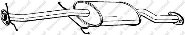 BOSAL 171-453 Средний глушитель выхлопных газов для MAZDA 626 III (Мазда 626 3) BOSAL 171-453 Средний глушитель выхлопных газов для MAZDA 626 III (Мазда 626 3)