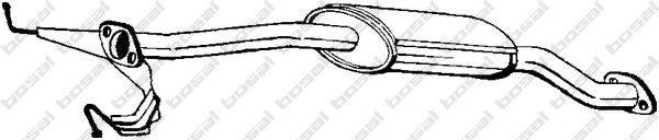 BOSAL 171-403 Средний глушитель выхлопных газов для MAZDA 626 III (Мазда 626 3) BOSAL 171-403 Средний глушитель выхлопных газов для MAZDA 626 III (Мазда 626 3)