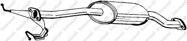 BOSAL 171-569 Средний глушитель выхлопных газов для MAZDA 626 III (Мазда 626 3) BOSAL 171-569 Средний глушитель выхлопных газов для MAZDA 626 III (Мазда 626 3)