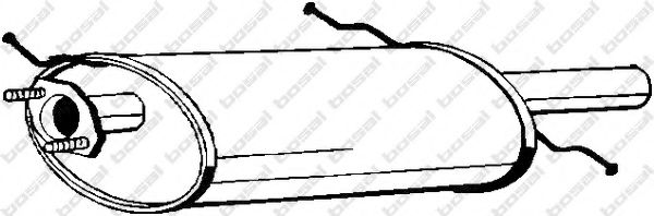 BOSAL 171-259 Глушитель выхлопных газов конечный для MAZDA (Мазда) BOSAL 171-259 Глушитель выхлопных газов конечный для MAZDA (Мазда)