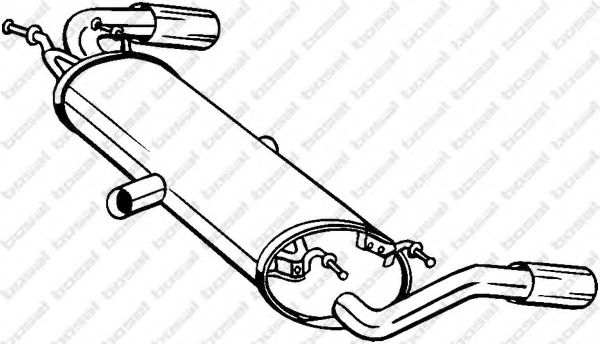 BOSAL 280-079 Глушитель выхлопных газов конечный для MAZDA RX 8 (Мазда Рх 8) BOSAL 280-079 Глушитель выхлопных газов конечный для MAZDA RX 8 (Мазда Рх 8)