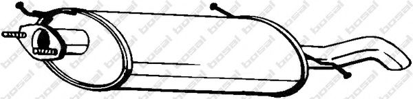 BOSAL 171-317 Глушитель выхлопных газов конечный для MAZDA (Мазда) BOSAL 171-317 Глушитель выхлопных газов конечный для MAZDA (Мазда)