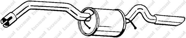 BOSAL 281-313 Глушитель выхлопных газов конечный 