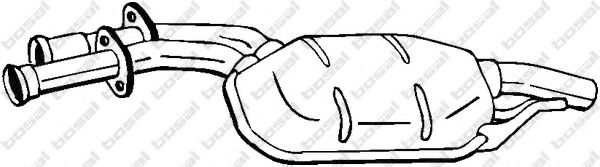 BOSAL 175-005 Средний глушитель выхлопных газов для MERCEDESBENZ (Мерседес бенц) BOSAL 175-005 Средний глушитель выхлопных газов для MERCEDESBENZ (Мерседес бенц)