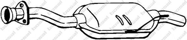 BOSAL 175-009 Средний глушитель выхлопных газов для MERCEDESBENZ (Мерседес бенц) BOSAL 175-009 Средний глушитель выхлопных газов для MERCEDESBENZ (Мерседес бенц)