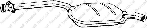 BOSAL 175-185 Средний глушитель выхлопных газов для MERCEDESBENZ (Мерседес бенц) BOSAL 175-185 Средний глушитель выхлопных газов для MERCEDESBENZ (Мерседес бенц)