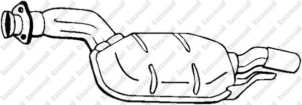 BOSAL 175-027 Средний глушитель выхлопных газов для MERCEDESBENZ (Мерседес бенц) BOSAL 175-027 Средний глушитель выхлопных газов для MERCEDESBENZ (Мерседес бенц)