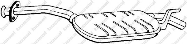 BOSAL 175-175 Средний глушитель выхлопных газов для MERCEDESBENZ (Мерседес бенц) BOSAL 175-175 Средний глушитель выхлопных газов для MERCEDESBENZ (Мерседес бенц)