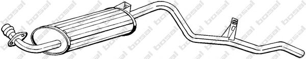 BOSAL 281-837 Глушитель выхлопных газов конечный для MITSUBISHI MONTERO (Митсубиши/митсубиси Монтэро) BOSAL 281-837 Глушитель выхлопных газов конечный для MITSUBISHI MONTERO (Митсубиши/митсубиси Монтэро)