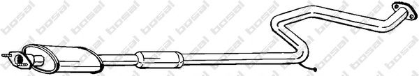 BOSAL 285-215 Средний глушитель выхлопных газов для NISSAN PRIMERA (Ниссан Примера) BOSAL 285-215 Средний глушитель выхлопных газов для NISSAN PRIMERA (Ниссан Примера)