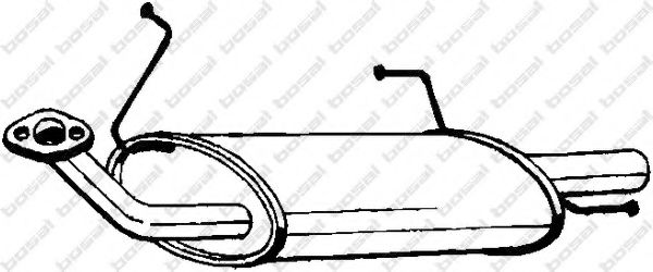 BOSAL 145-239 Глушитель выхлопных газов конечный для NISSAN PRIMERA (Ниссан Примера) BOSAL 145-239 Глушитель выхлопных газов конечный для NISSAN PRIMERA (Ниссан Примера)