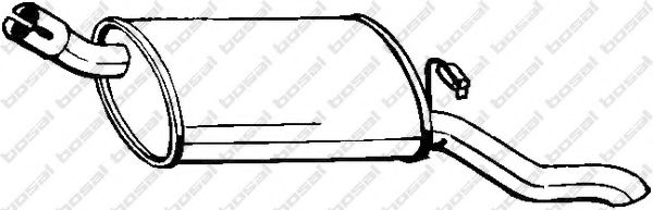 BOSAL 185-965 Глушитель выхлопных газов конечный для OPEL CORSA A (Опель Cорса а) BOSAL 185-965 Глушитель выхлопных газов конечный для OPEL CORSA A (Опель Cорса а)