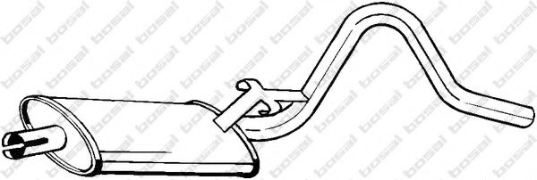 BOSAL 185-809 Средний глушитель выхлопных газов для OPEL MANTA B CC (Опель Манта б cc) BOSAL 185-809 Средний глушитель выхлопных газов для OPEL MANTA B CC (Опель Манта б cc)