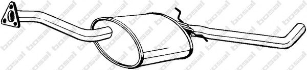 BOSAL 281-033 Средний глушитель выхлопных газов для OPEL OMEGA A (Опель Омэга а) BOSAL 281-033 Средний глушитель выхлопных газов для OPEL OMEGA A (Опель Омэга а)