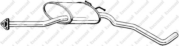 BOSAL 282-199 Средний глушитель выхлопных газов для OPEL OMEGA A (Опель Омэга а) BOSAL 282-199 Средний глушитель выхлопных газов для OPEL OMEGA A (Опель Омэга а)