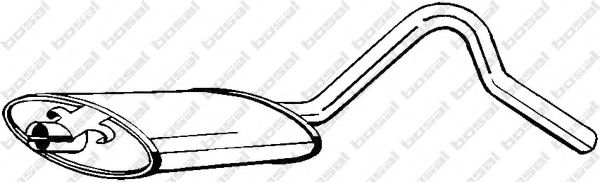 BOSAL 185-731 Средний глушитель выхлопных газов для OPEL (Опель) BOSAL 185-731 Средний глушитель выхлопных газов для OPEL (Опель)
