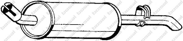 BOSAL 185-743 Глушитель выхлопных газов конечный для OPEL (Опель) BOSAL 185-743 Глушитель выхлопных газов конечный для OPEL (Опель)