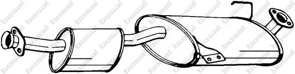 BOSAL 280-233 Средний глушитель выхлопных газов для OPEL FRONTERA A (Опель Фронтера а) BOSAL 280-233 Средний глушитель выхлопных газов для OPEL FRONTERA A (Опель Фронтера а)