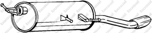 BOSAL 190-091 Глушитель выхлопных газов конечный для PEUGEOT (Пежо) BOSAL 190-091 Глушитель выхлопных газов конечный для PEUGEOT (Пежо)