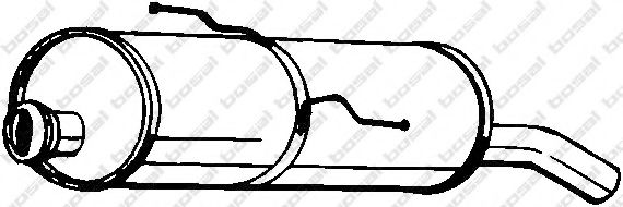 BOSAL 190-601 Глушитель выхлопных газов конечный для PEUGEOT 206 (Пежо 206) BOSAL 190-601 Глушитель выхлопных газов конечный для PEUGEOT 206 (Пежо 206)